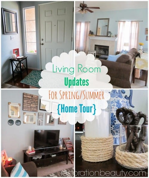living room updates for spring summer home tour