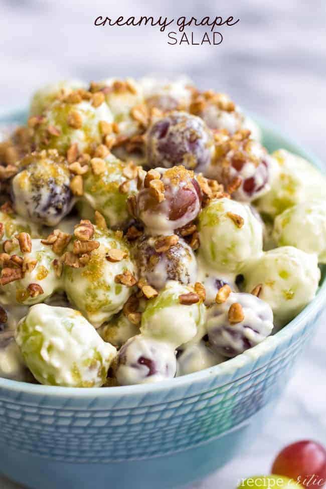 Creamy Grape Salad Recipe | The Recipe Critic