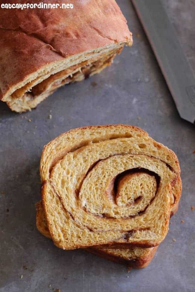 Bread Machine Cinnamon Swirl Pumpkin Bread | The Recipe Critic