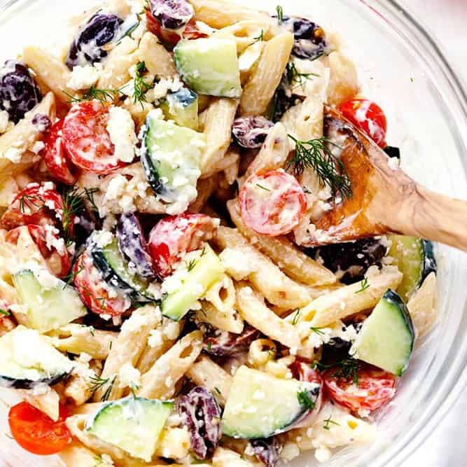 Low Fat Greek Pasta Salad 101