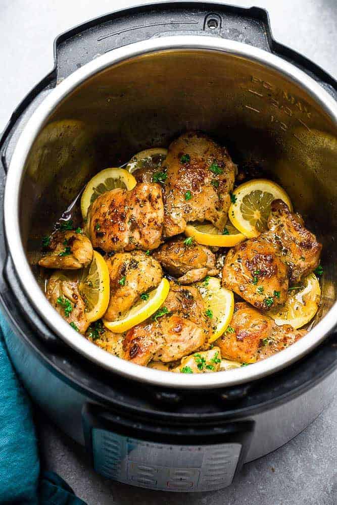 How To Make Lemon Garlic Chicken In An Instant Pot GetSlimThin