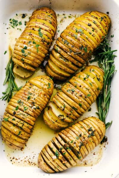 Garlic Butter Hasselback Potatoes The Recipe Critic