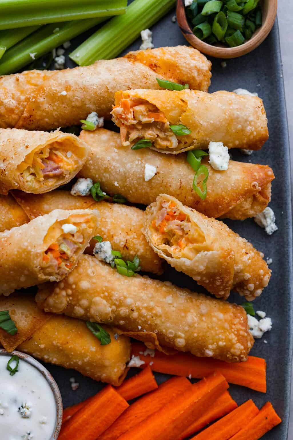 Buffalo Chicken Egg Rolls With Air Fryer Instructions The Recipe