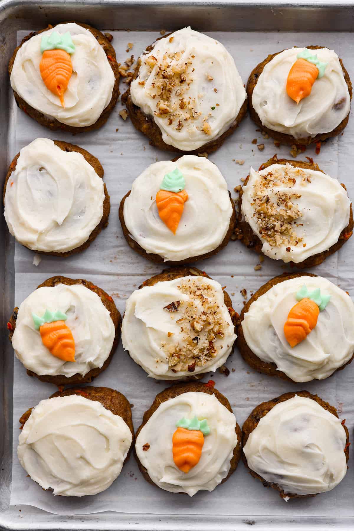 Frosted Carrot Cake Cookies The Recipe Critic