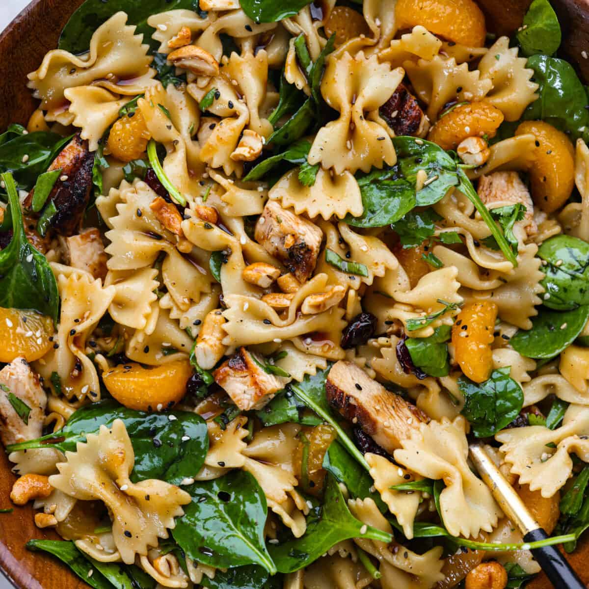 Teriyaki Spinach Pasta Salad The Recipe Critic