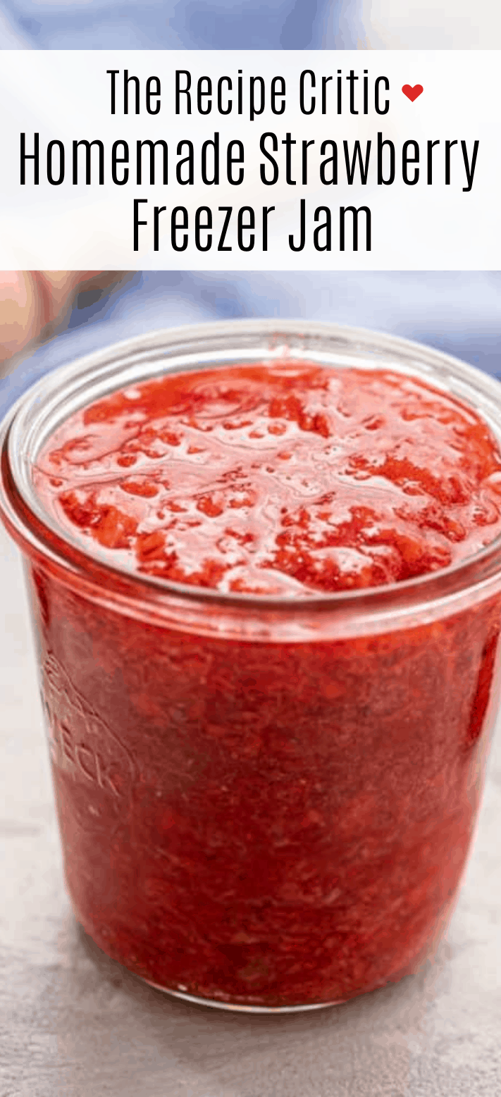 Homemade Strawberry Freezer Jam | Cook & Hook