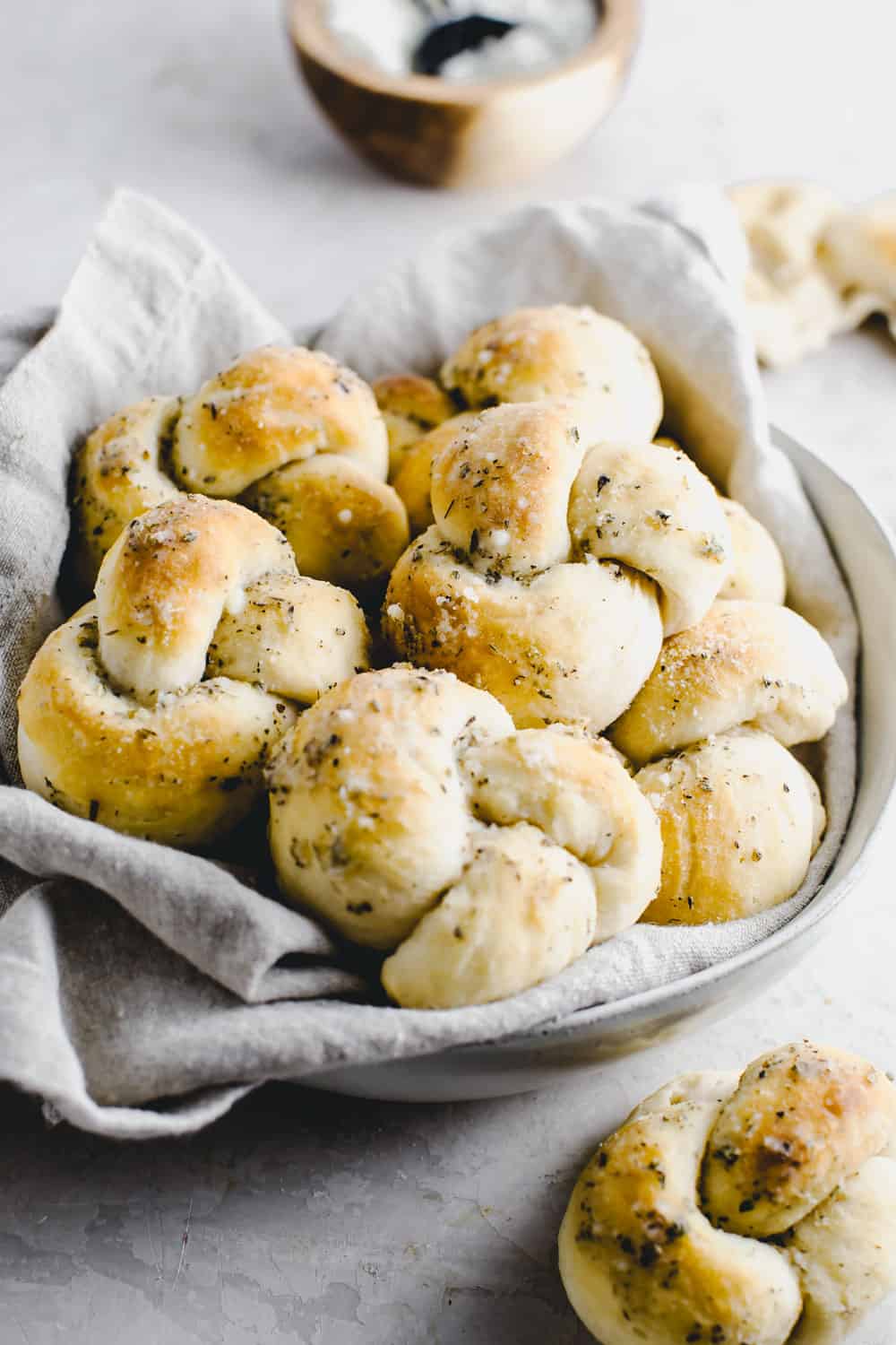 Parmesan knots