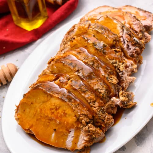 Best Slow Cooker Parmesan Honey Pork Roast Recipe | The Recipe Critic