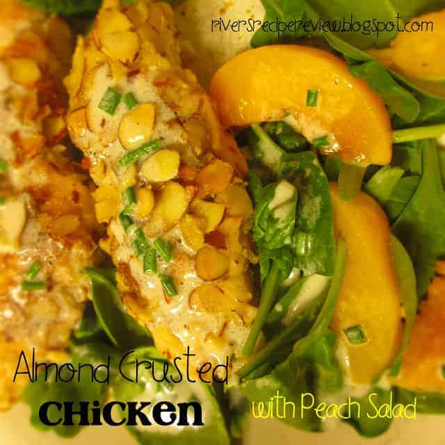 Almond Crusted Chicken with Peach Salad - 63