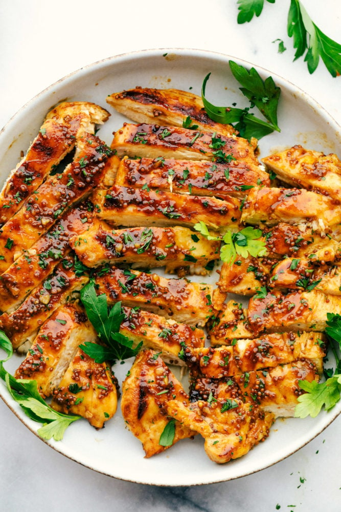 Mustard marinated chicken sale