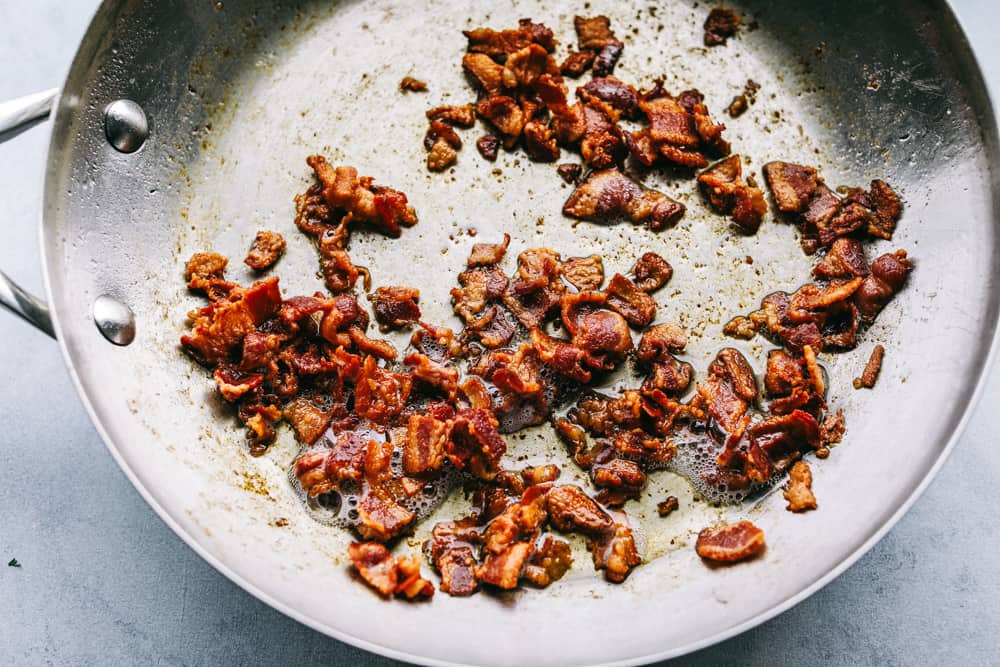 bacon on the skillet