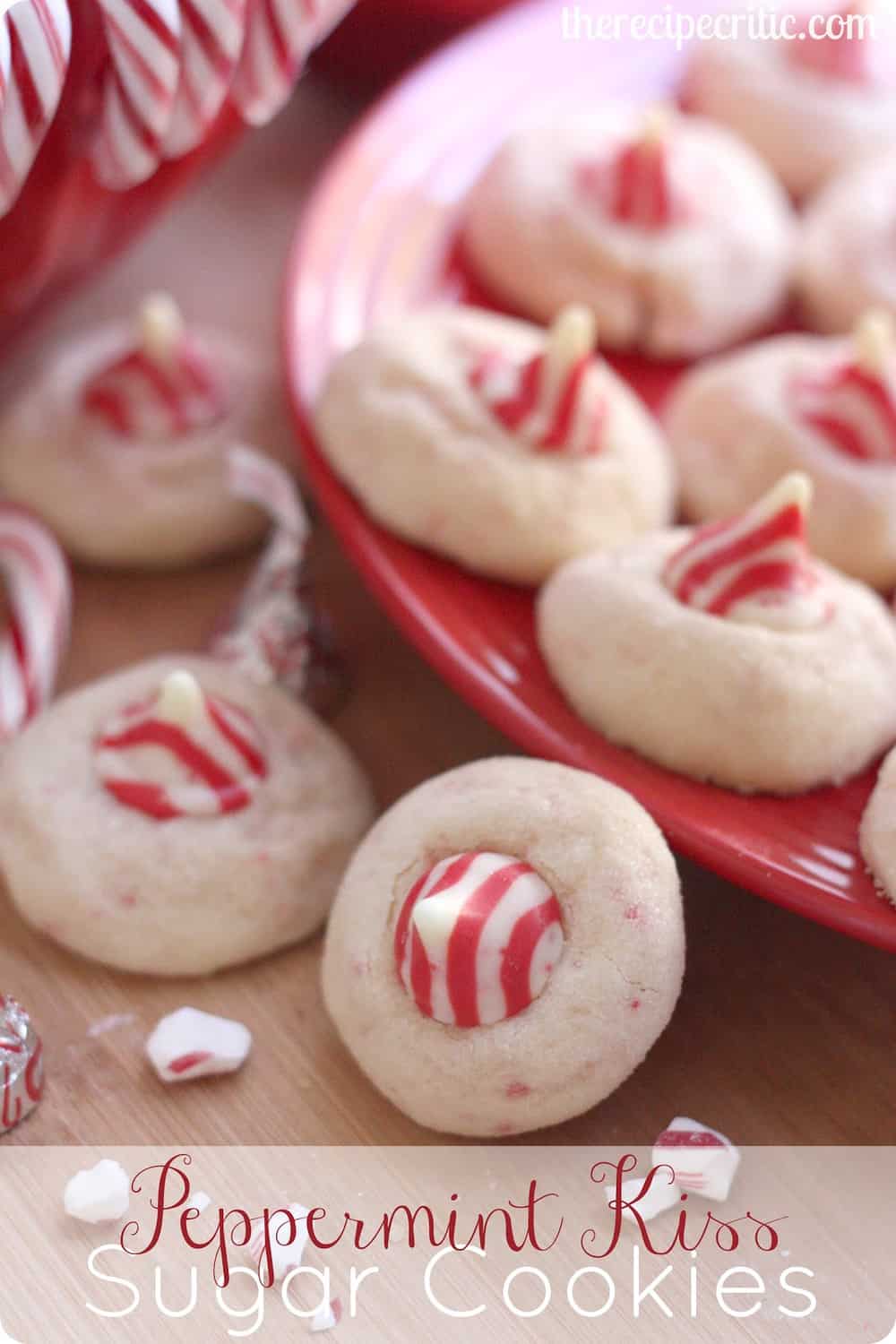 Peppermint Kiss Sugar Cookies | The Recipe Critic