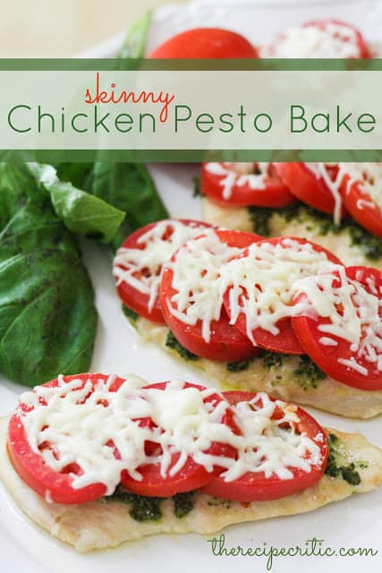 Skinny Chicken Pesto Bake - 73