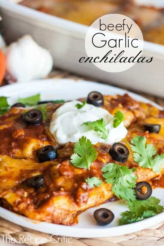 Beefy Garlic Enchiladas - 96