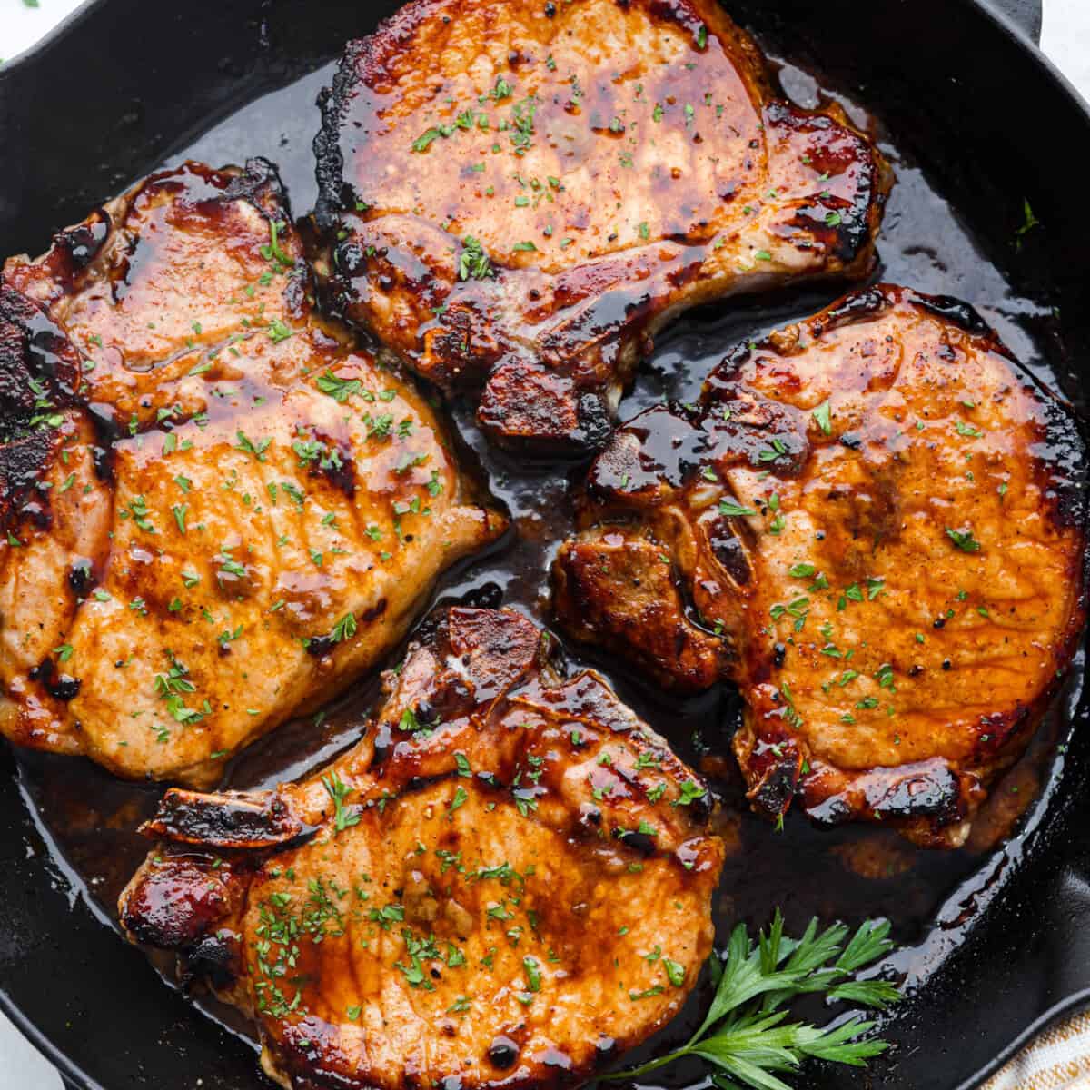 Brown Sugar Glazed Pork Chops | The Recipe Critic