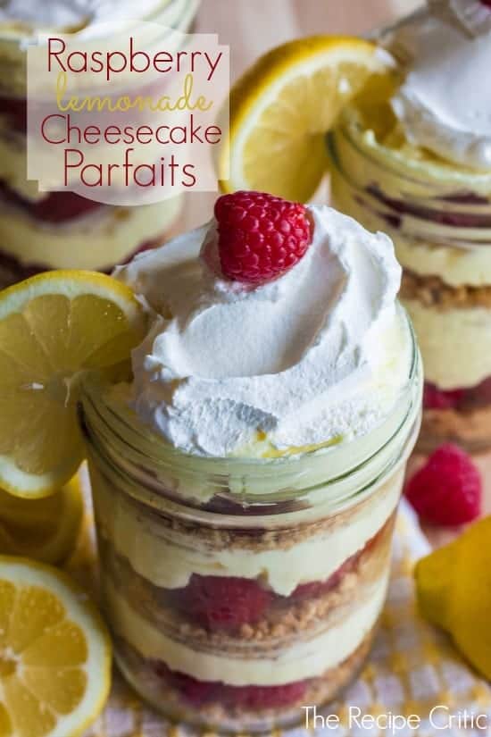 Raspberry Lemonade Cheesecake Parfaits - 56