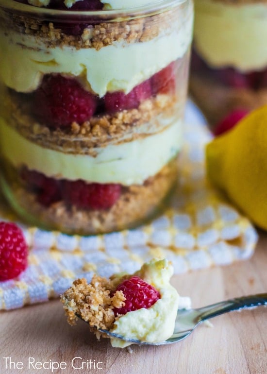 Raspberry Lemonade Cheesecake Parfaits - 5