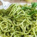 Spaghetti Parsley Pesto Pasta Recipe | The Recipe Critic