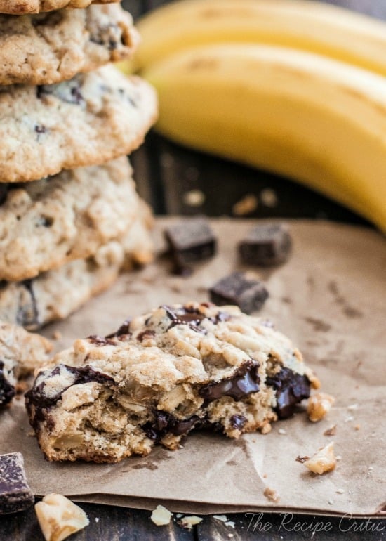 Banana Walnut Chocolate Chunk Cookies - 38