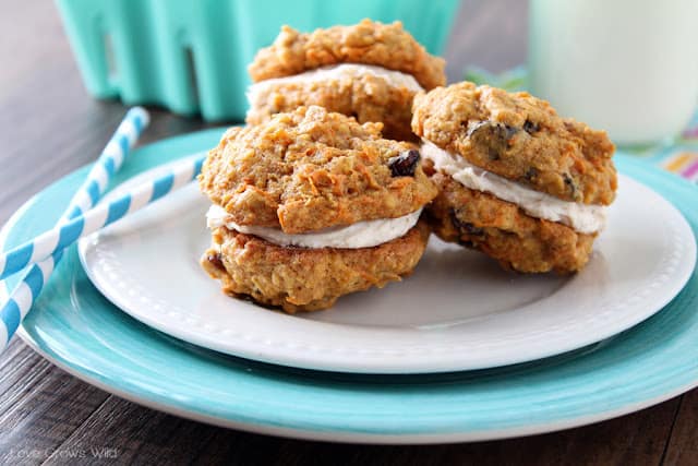 Oatmeal Raisin Breakfast Cookie Sandwiches - 18