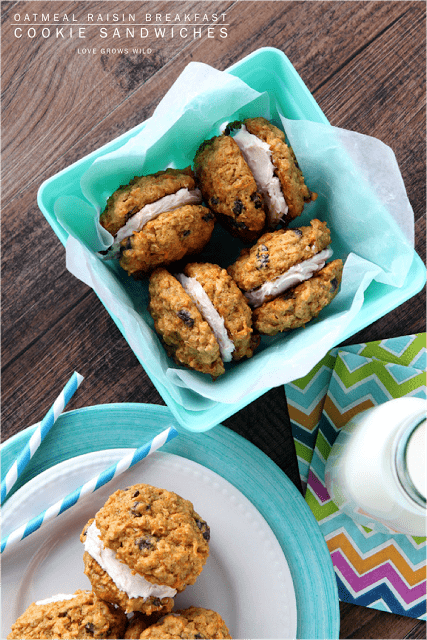 Oatmeal-Raisin Sandwich Cookies with Apple Butter - The Culinary Cellar