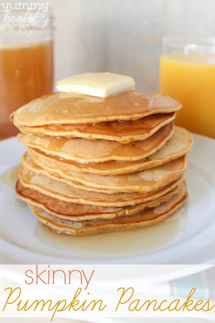 Skinny Pumpkin Pancakes  