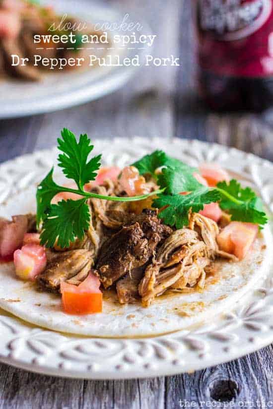 Dr pepper pulled pork hotsell slow cooker