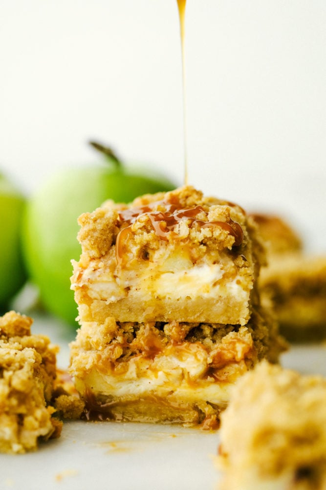 The Best Caramel Apple Cheesecake Bars - 66