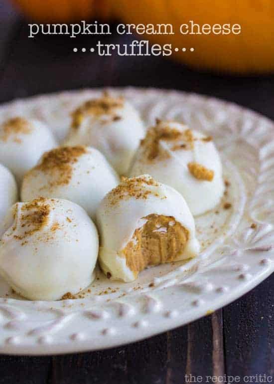 Pumpkin Cream Cheese Truffles | The Recipe Critic