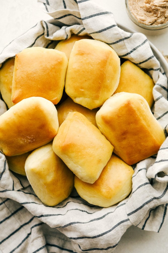 Copycat Texas Roadhouse Rolls and Cinnamon Honey Butter - 17