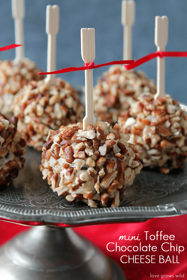 Mini Toffee Chocolate Chip Cheese Balls - 22