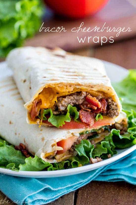 Bacon Cheeseburger Wraps - 17