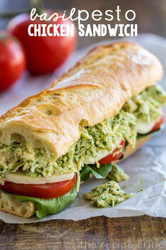 Basil Pesto Chicken Sandwich The Recipe Critic