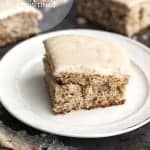 Browned Butter Banana Cake with Brown Sugar Frosting