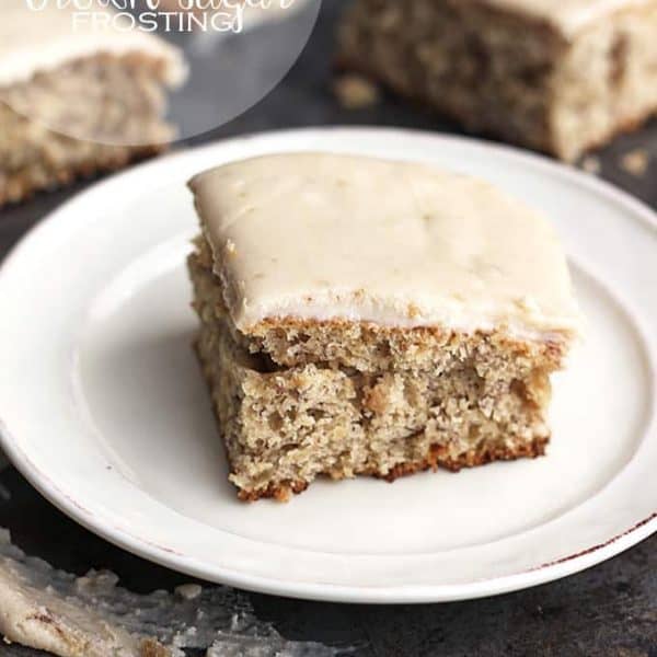 Browned Butter Banana Cake with Brown Sugar Frosting | The Recipe Critic