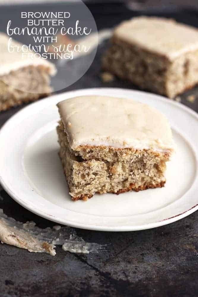 Browned Butter Banana Cake with Brown Sugar Frosting - 65