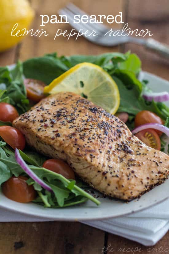 Pan Seared Lemon Pepper Salmon | The Recipe Critic