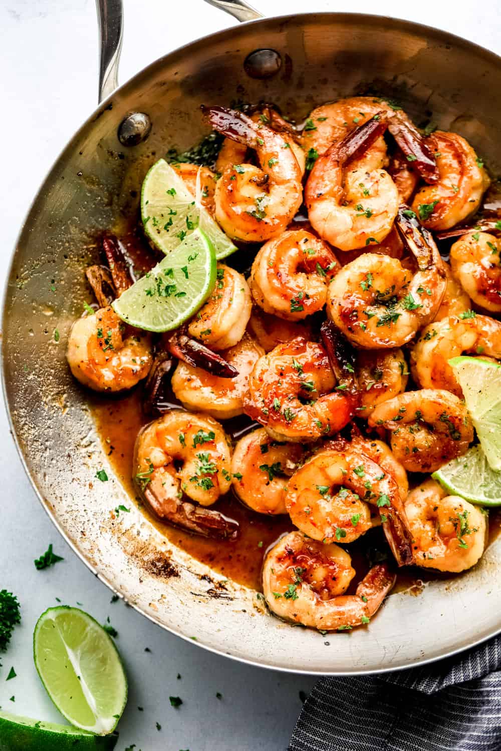 Honey lime shrimp