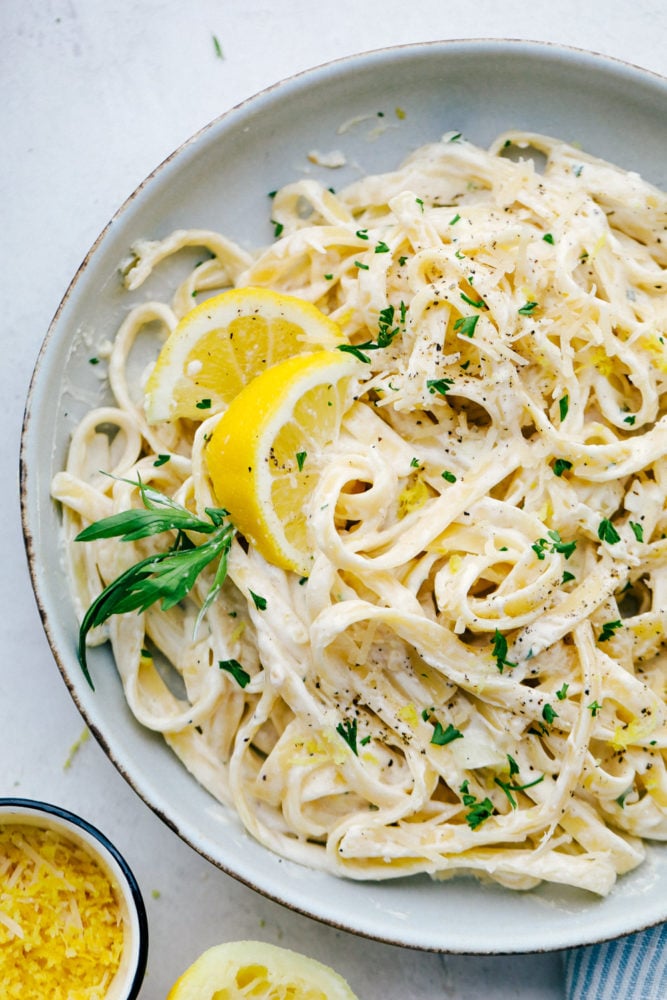 Lemon cream sauce store for pasta