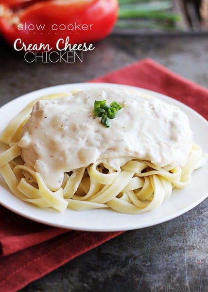 Slow Cooker Cream Cheese Chicken - One of the Best Easy Pasta Recipes. The Recipe Critic, Alyssa Rivers.