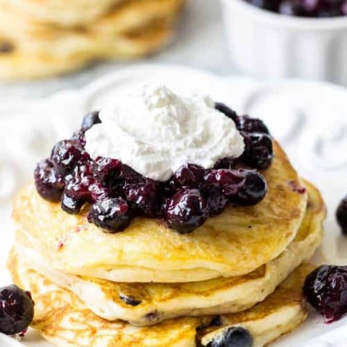 Creamy Blueberry Pancake