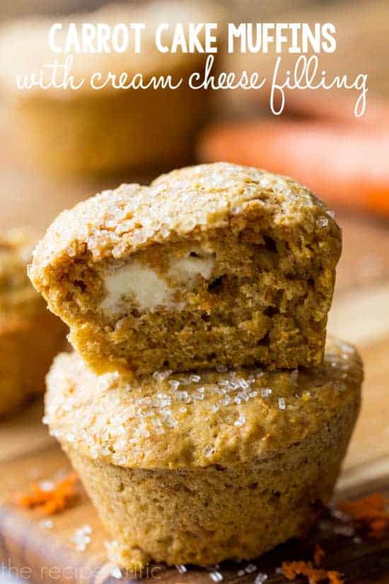 Carrot Cake Muffins with Cream Cheese Filling - 77