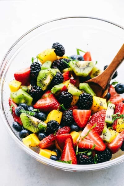 Honey Lime Poppy Seed Fruit Salad | The Recipe Critic