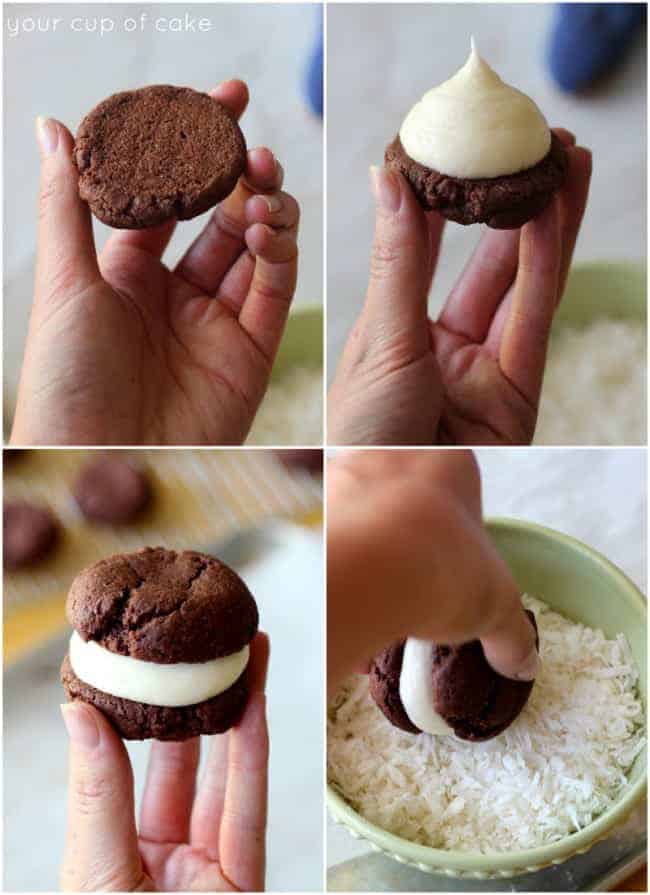 Chocolate Coconut Whoopie Pies - 52