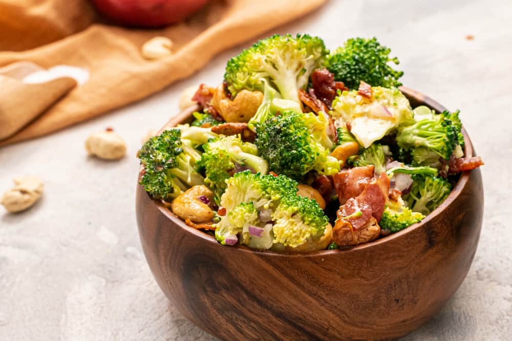 Broccoli Salad in a bowl