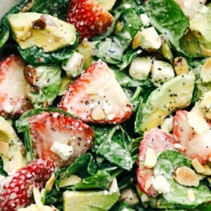 Strawberry Avocado Spinach Salad with Creamy Poppyseed Dressing - 75