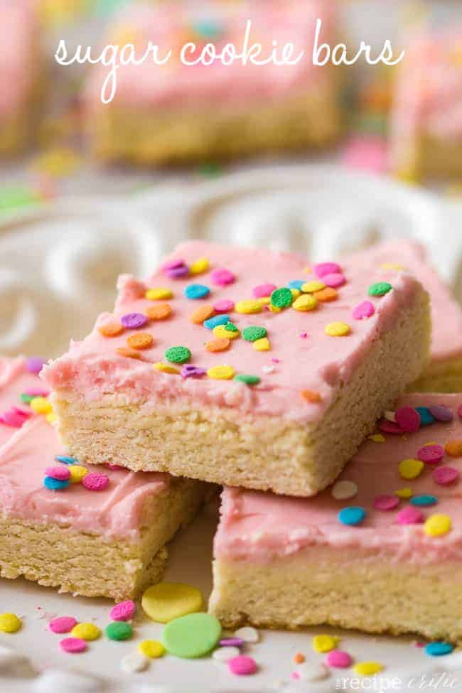 Sugar Cookie Bars | The Recipe Critic