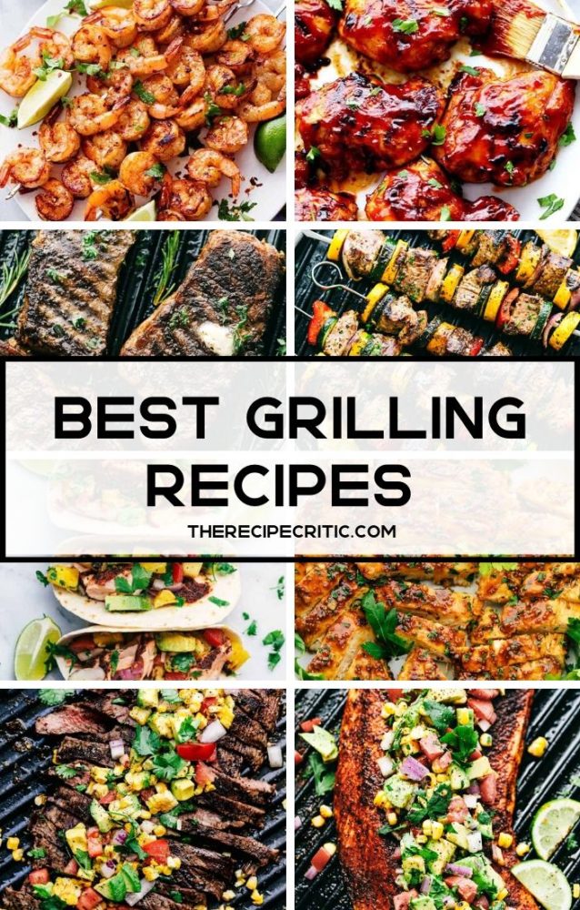Best grilling recipes collage.