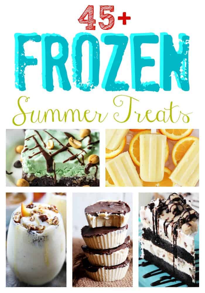 Frozen treats collage.