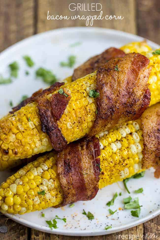 grilled bacon wrapped corn